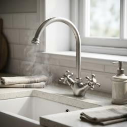 nostalgic-stainless-steel-kitchen-faucet